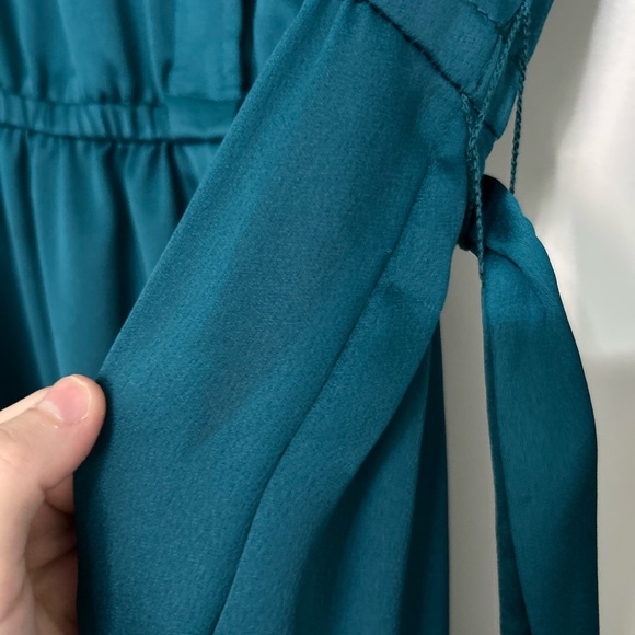 DKNY, Women, Fit and Flare Dress, Turquoise, long sleeve, Size 2, - Picture 4 of 4